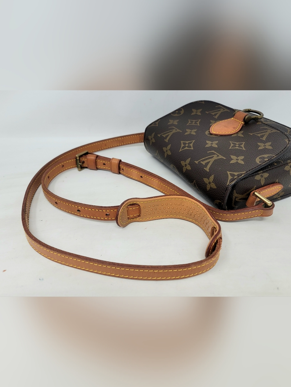 Louis Vuitton Saint Cloud PM Monogram Leather Crossbody Hand Bag Authentic - Picture 6 of 15